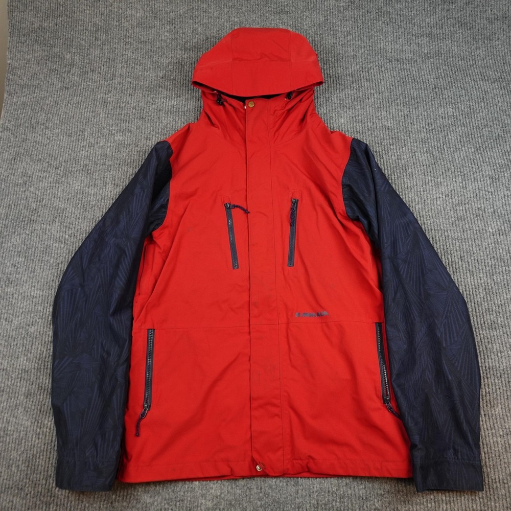 Armada Ski Jacket Mens Medium Red Navy Hooded Waterproof Snowboard Shell